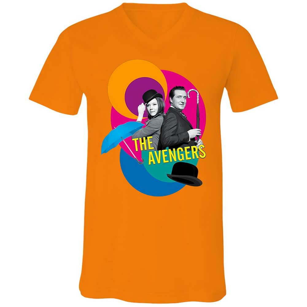 Unisex V-Neck T-Shirt - ZZ2HD8V6 - Orange - 12