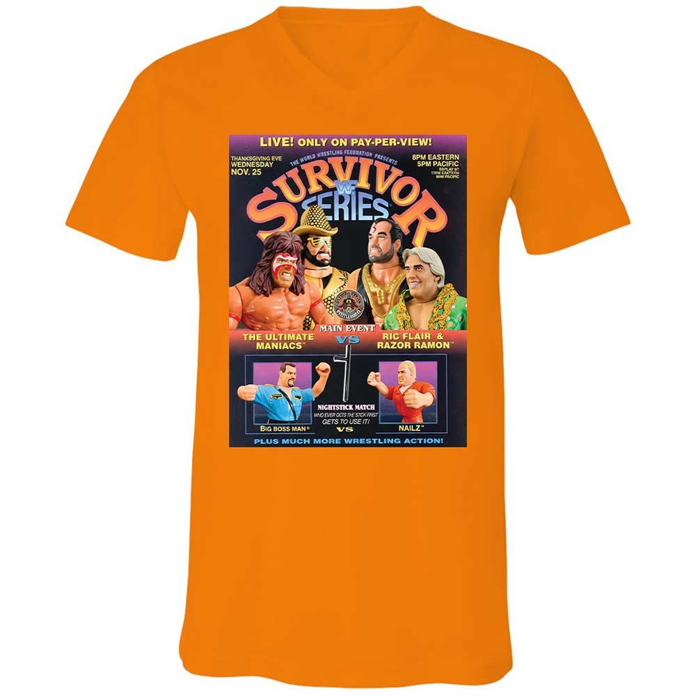 Unisex V-Neck T-Shirt - GNS2FWBD - Orange - 12