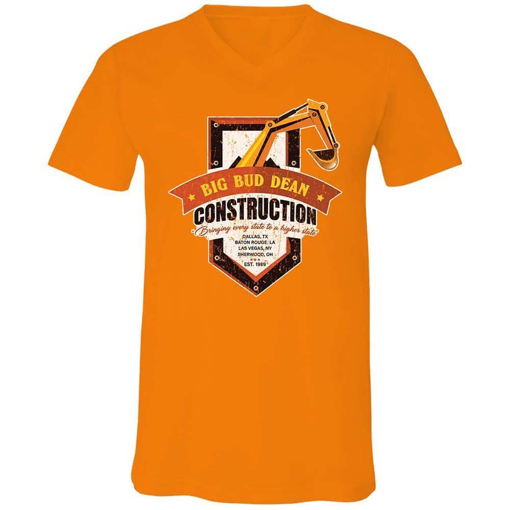 Unisex V-Neck T-Shirt - XV6DJX66 - Orange - 12