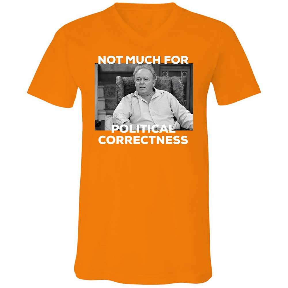 Unisex V-Neck T-Shirt - Y8H831RQ - Orange - 12