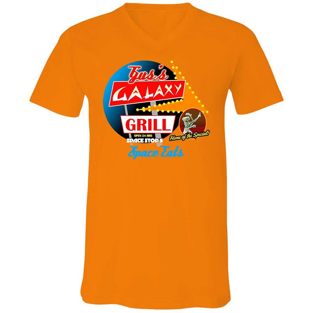 Unisex V-Neck T-Shirt - VYTPTXNE - Orange - 12