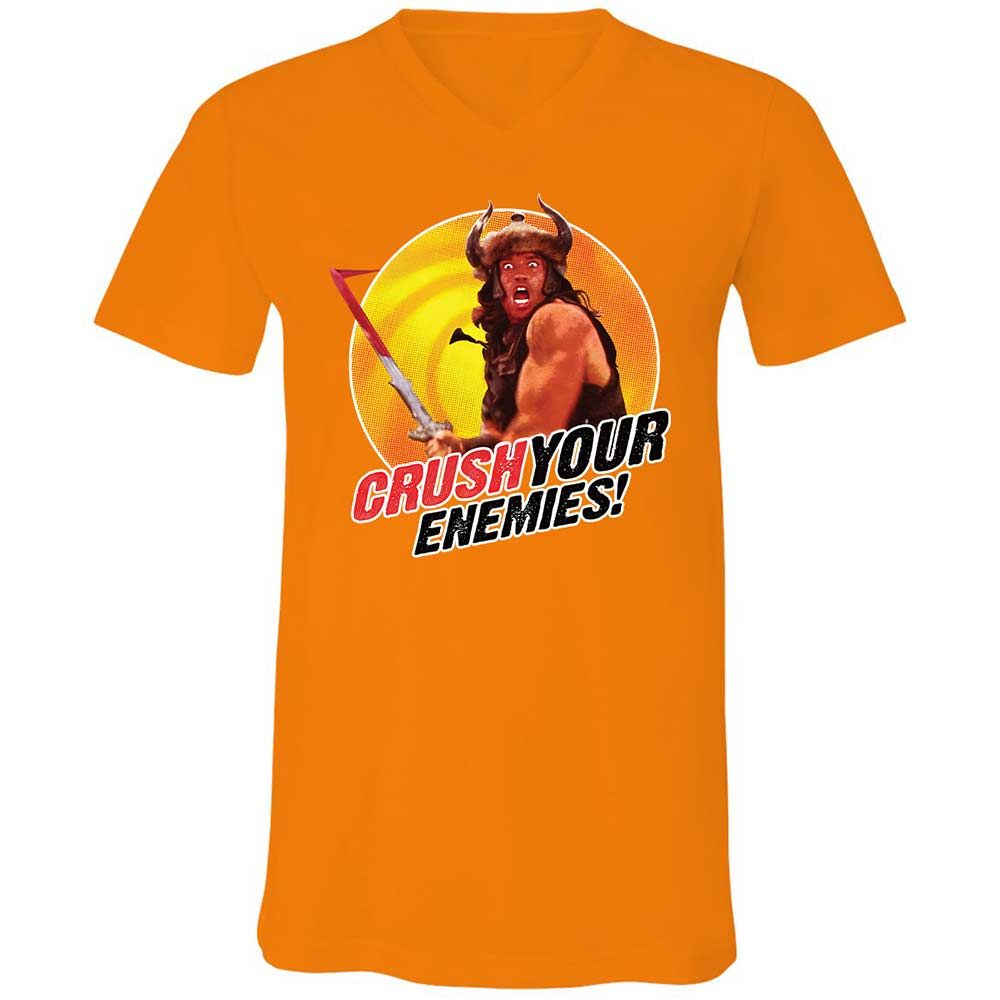 Unisex V-Neck T-Shirt - KTC9SBGY - Orange - 12