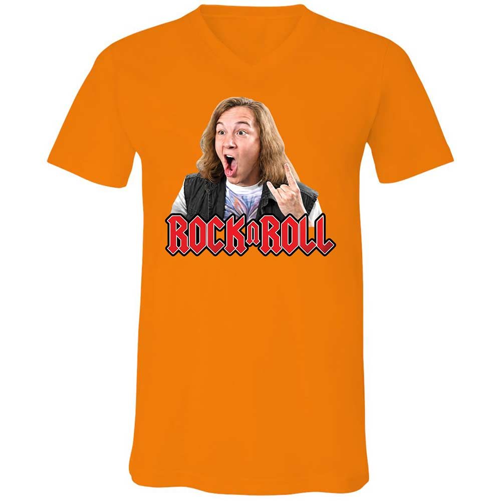 Unisex V-Neck T-Shirt - TM5USB5Z - Orange - 12