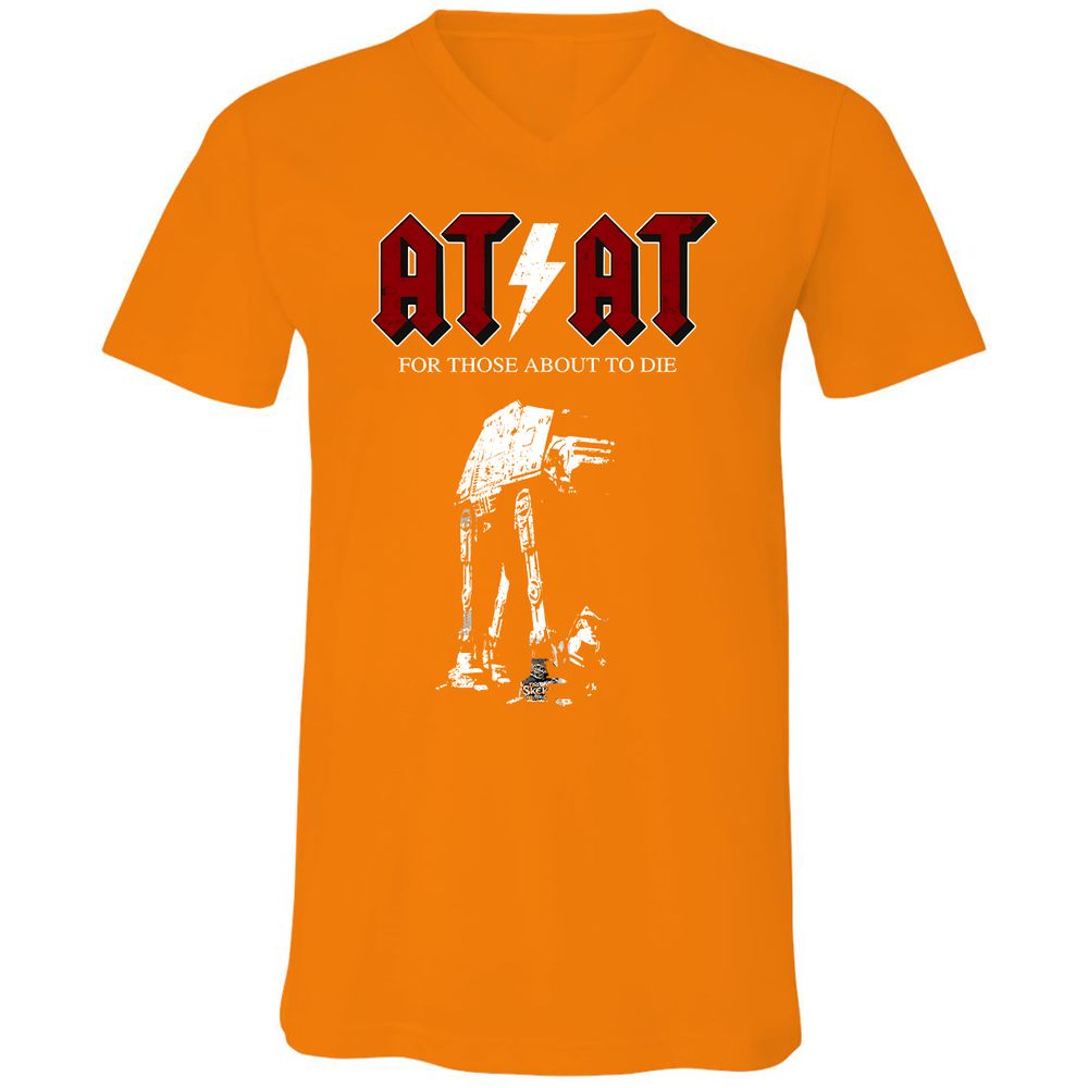 Unisex V-Neck T-Shirt - 71RTAAZU - Orange - 12
