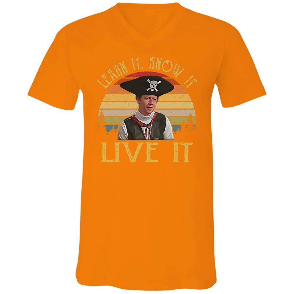 Unisex V-Neck T-Shirt - 3GALM913 - Orange - 12