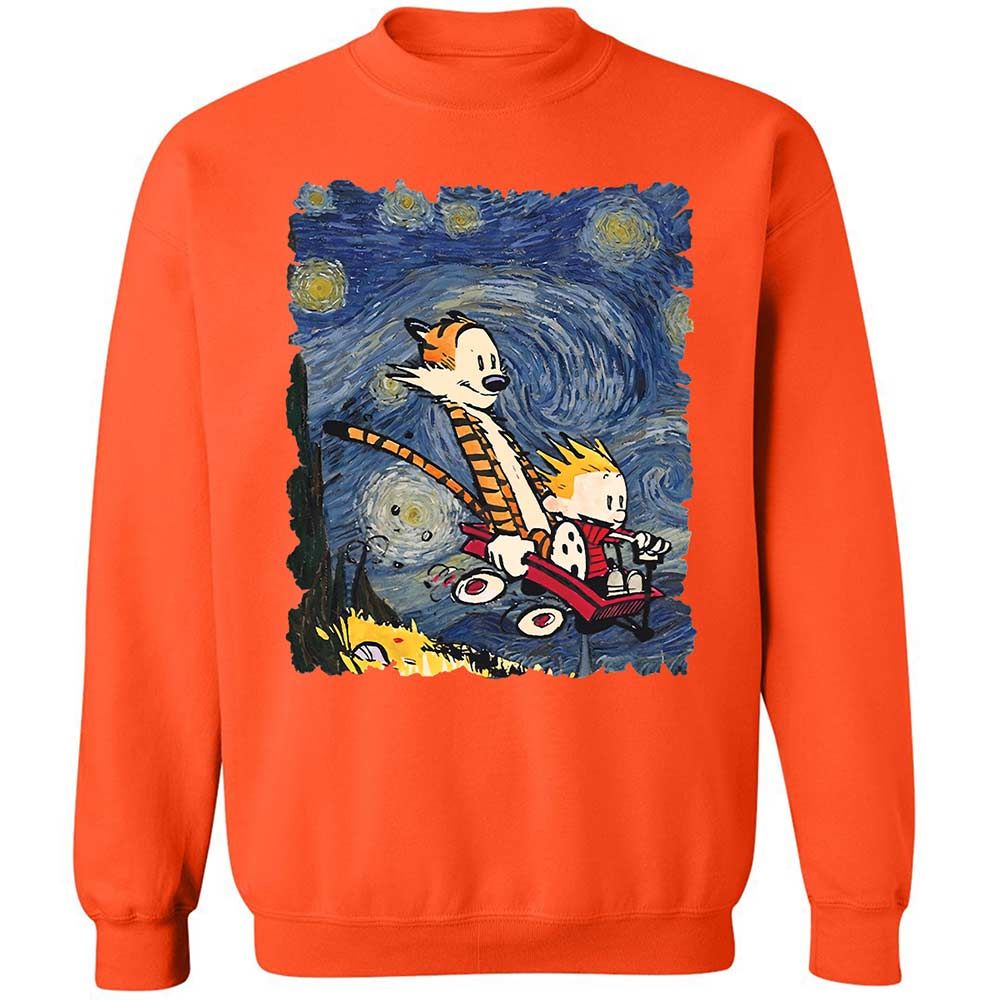 Classic Unisex Sweatshirt - Y93X5CBR - Orange - 12
