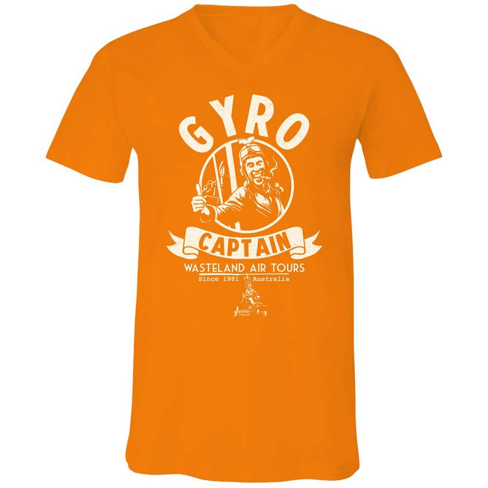 Unisex V-Neck T-Shirt - 7HT5Z46G - Orange - 12