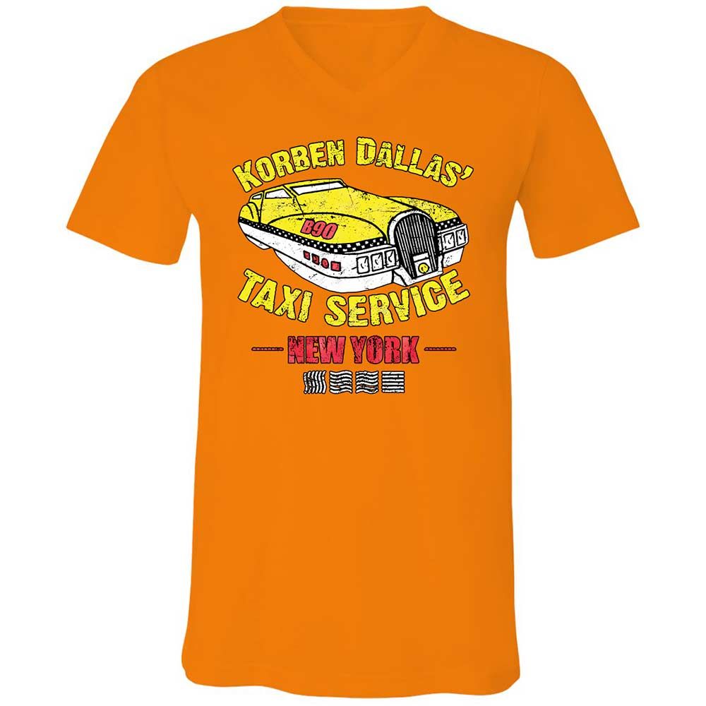 Unisex V-Neck T-Shirt - DMQGD5WP - Orange - 12
