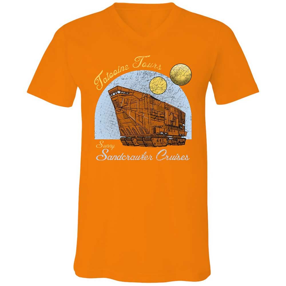 Unisex V-Neck T-Shirt - M2UJ2328 - Orange - 12