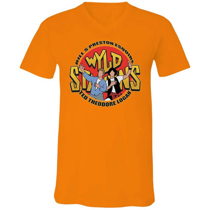 Unisex V-Neck T-Shirt - FB1J95J3 - Orange - 12