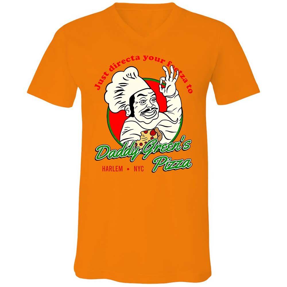 Unisex V-Neck T-Shirt - 7AY1BGVG - Orange - 12