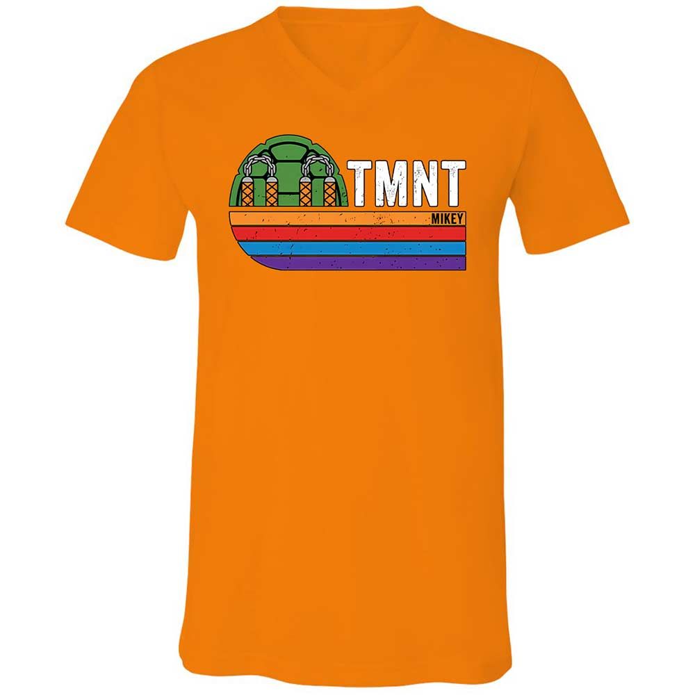 Unisex V-Neck T-Shirt - D3WBKVT1 - Orange - 12