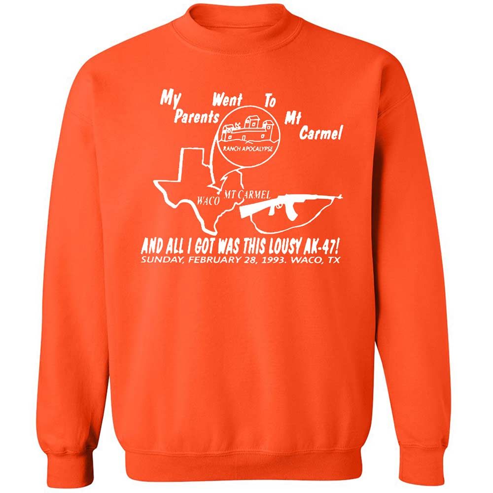 Classic Unisex Sweatshirt - 3QH8FA7H - Orange - 12