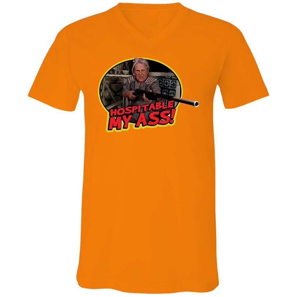 Unisex V-Neck T-Shirt - KELTDAU5 - Orange - 12