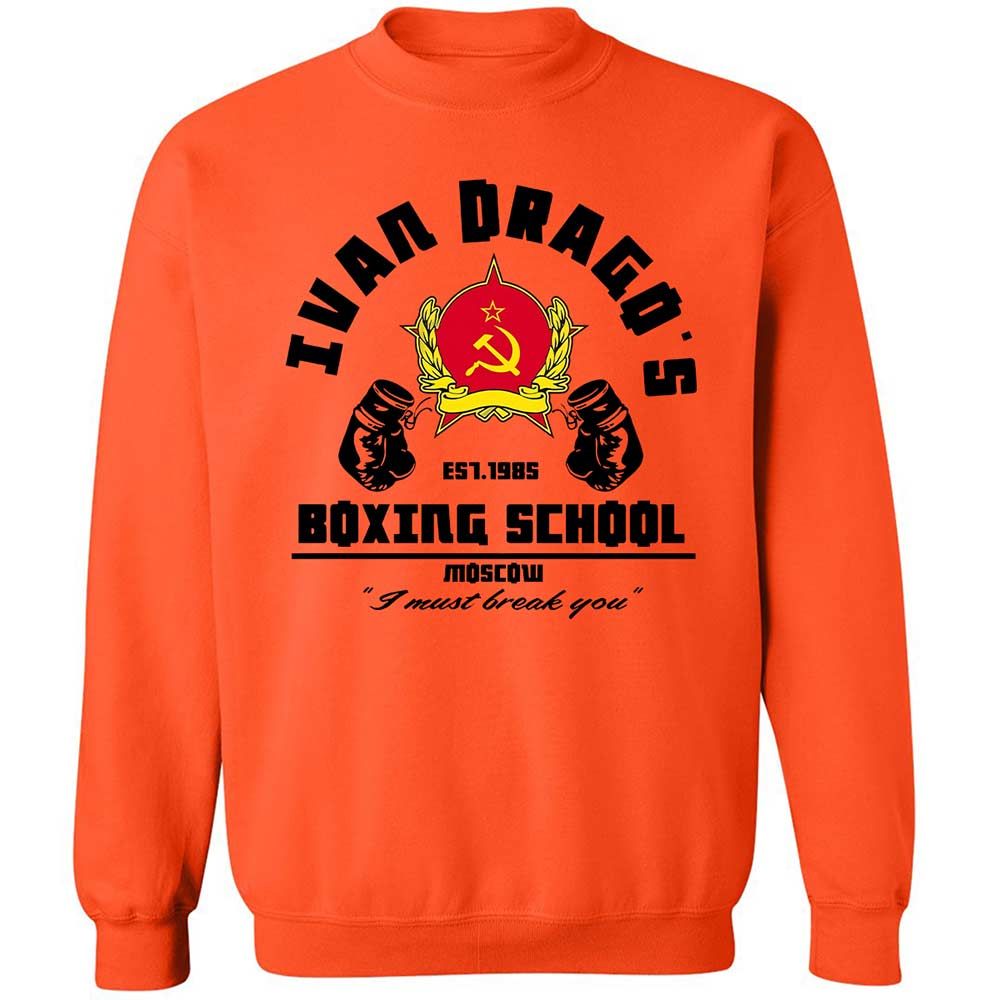 Classic Unisex Sweatshirt - C7DA8UDX - Orange - 12