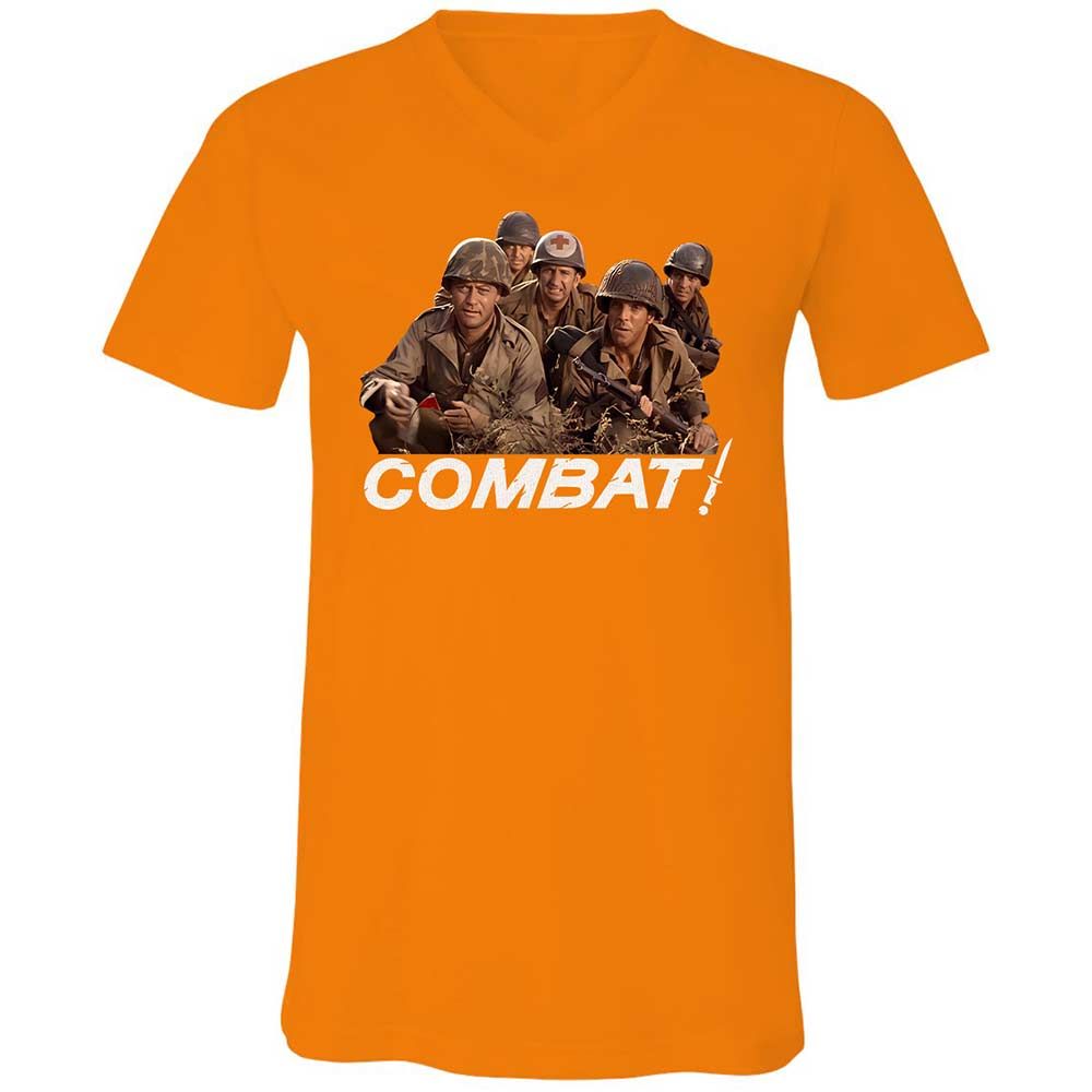 Unisex V-Neck T-Shirt - FF5MBPQC - Orange - 12