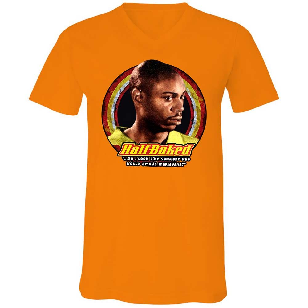 Unisex V-Neck T-Shirt - 9PQ6J2YV - Orange - 12