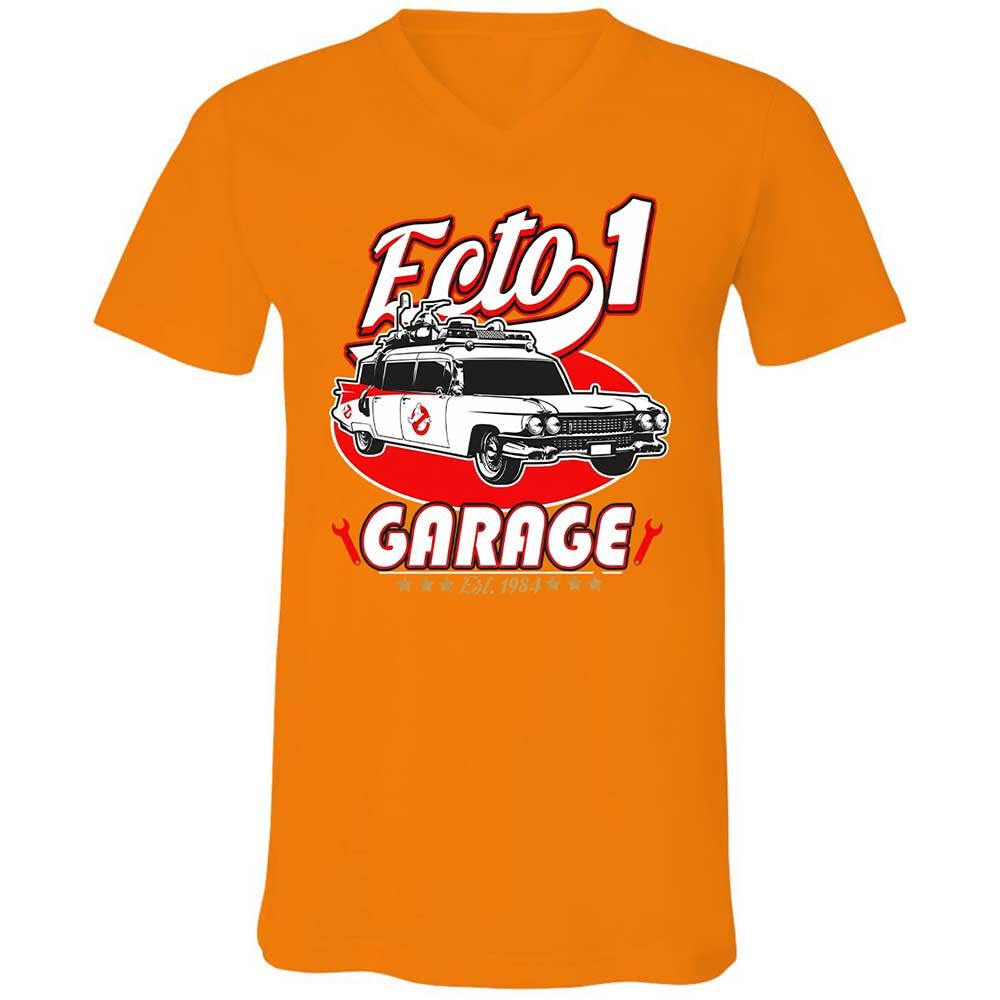 Unisex V-Neck T-Shirt - W8P63K7P - Orange - 12