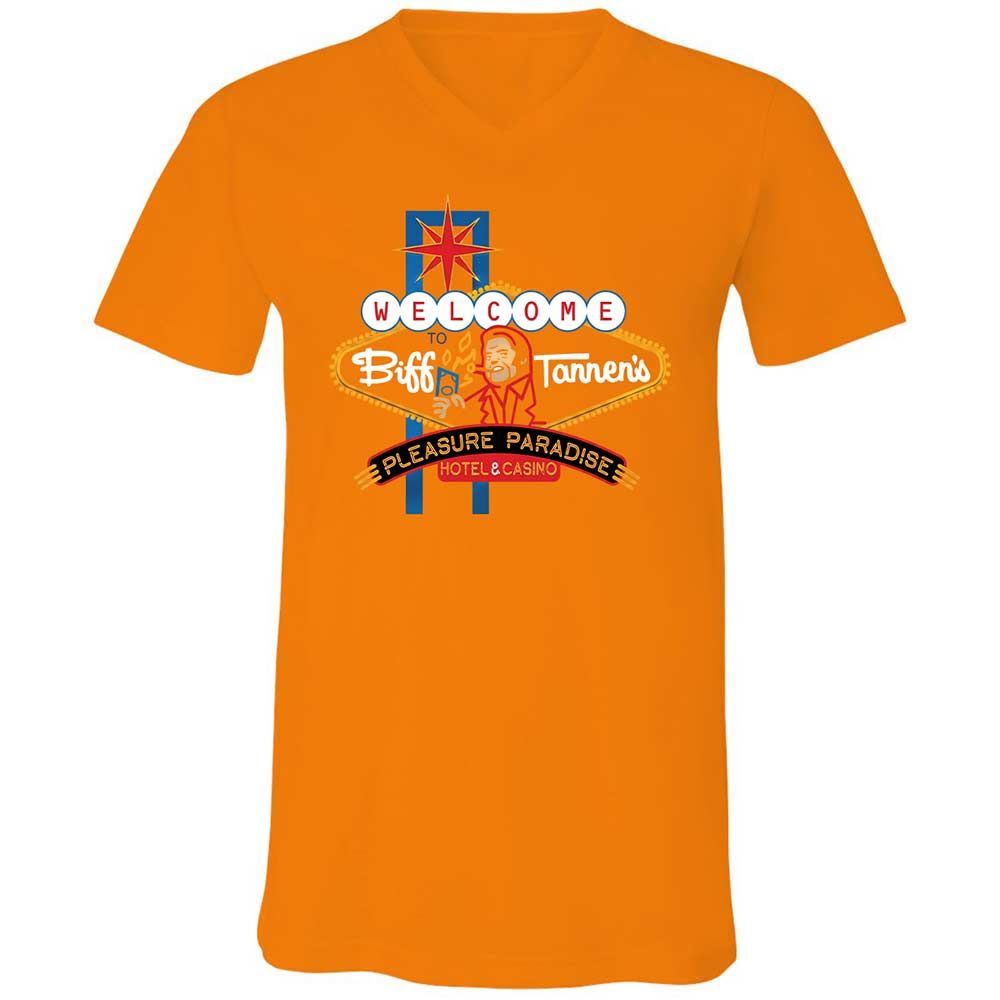 Unisex V-Neck T-Shirt - 65NG5M7V - Orange - 12