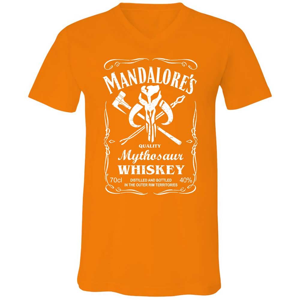 Unisex V-Neck T-Shirt - T36MNDDW - Orange - 12