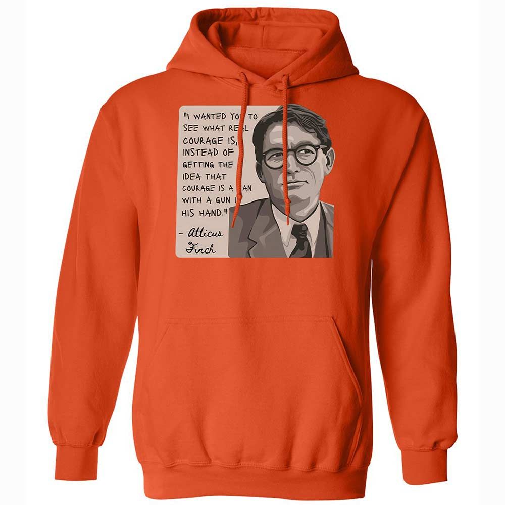 Real Courage Quote - Orange - 12