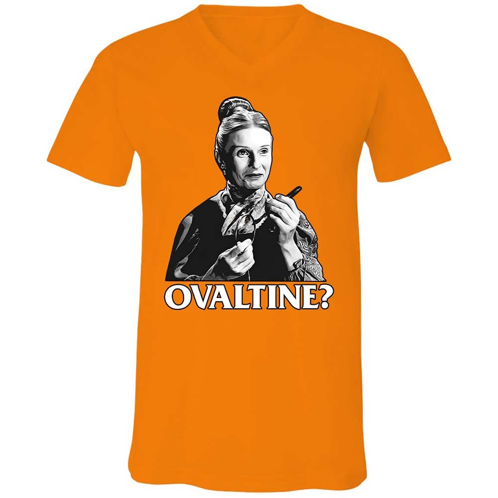 Unisex V-Neck T-Shirt - TSAKD8X9 - Orange - 12