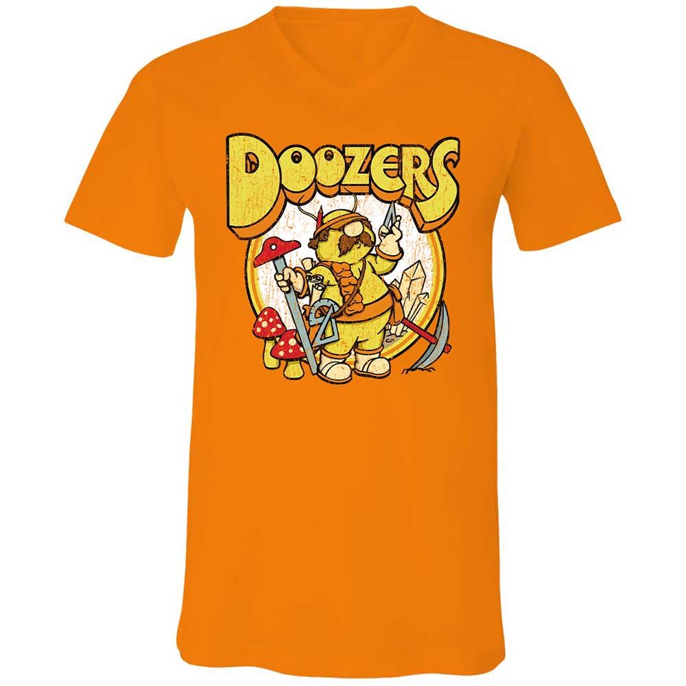 Unisex V-Neck T-Shirt - KM9LWY4G - Orange - 12
