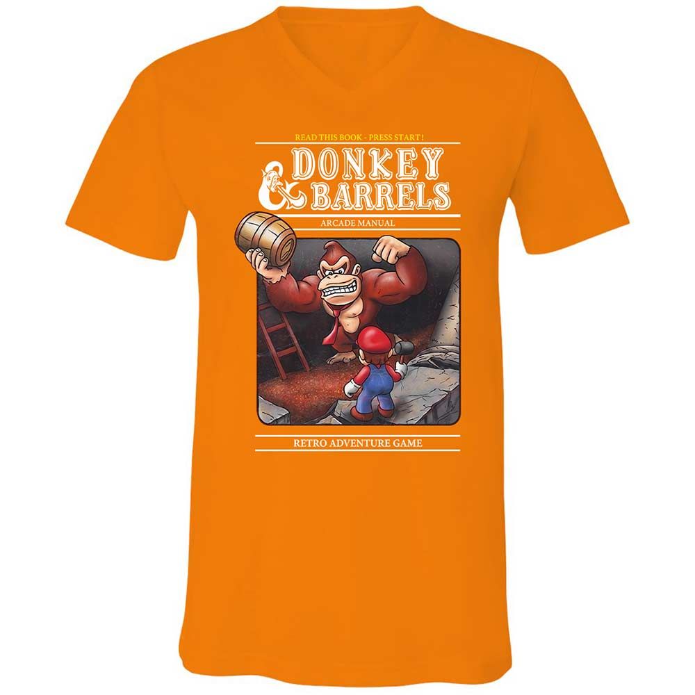 Unisex V-Neck T-Shirt - BPNR5HBT - Orange - 12