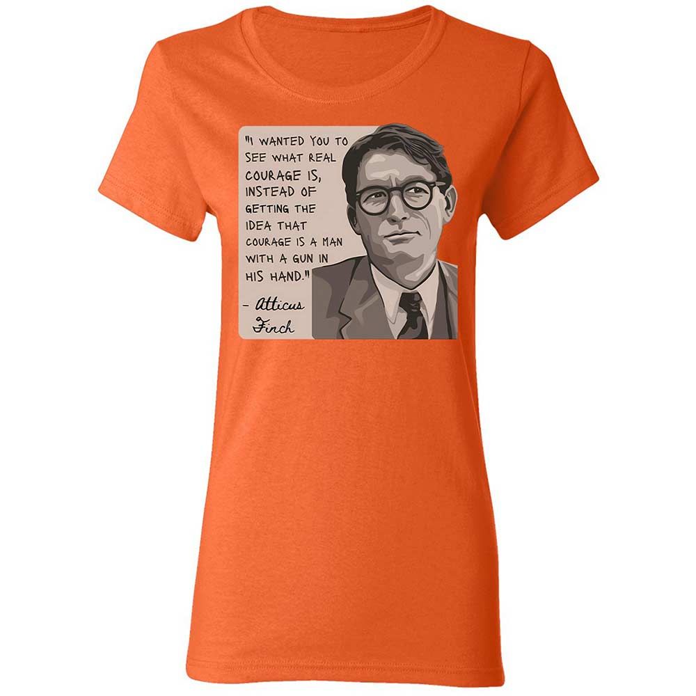 Real Courage Quote - Orange - 12