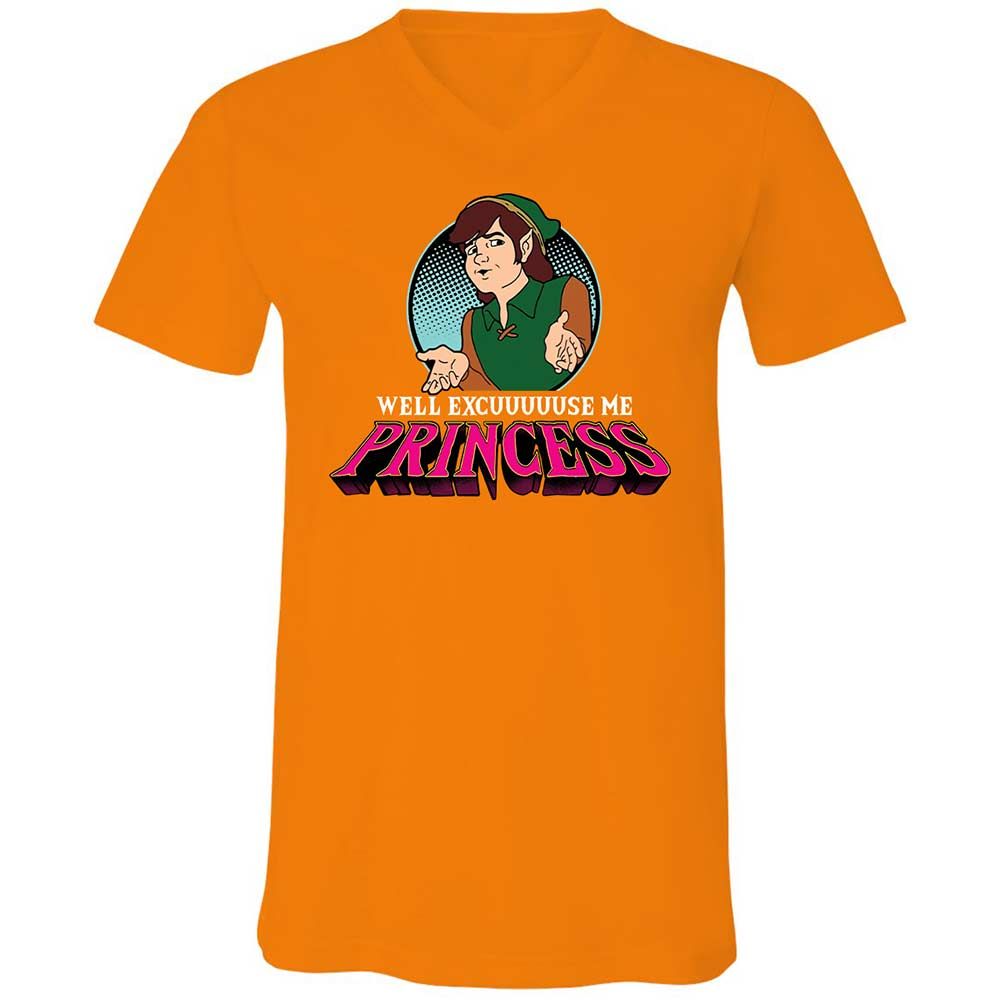 Unisex V-Neck T-Shirt - JKRLQ53Z - Orange - 12