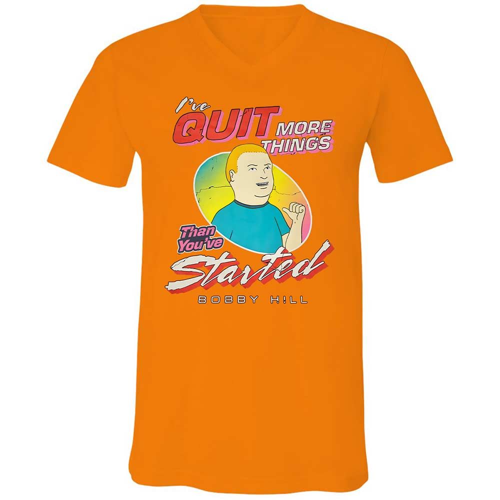Unisex V-Neck T-Shirt - NXDHJFKH - Orange - 12