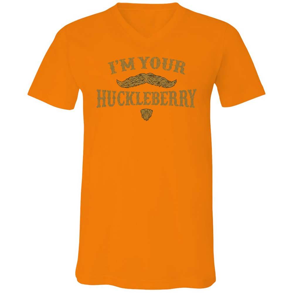 Unisex V-Neck T-Shirt - DXVD3GU1 - Orange - 12