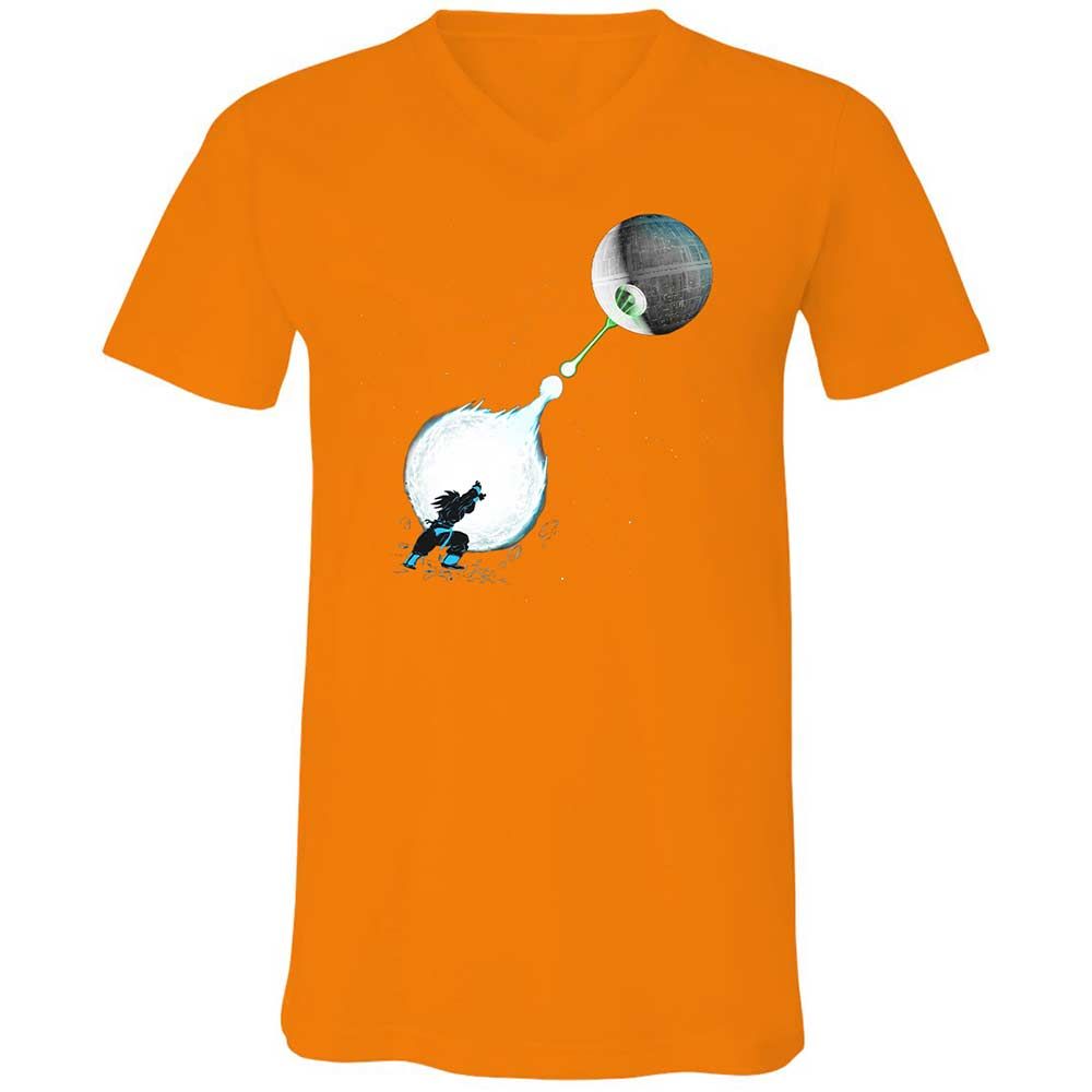 Unisex V-Neck T-Shirt - WGPG4BTU - Orange - 12