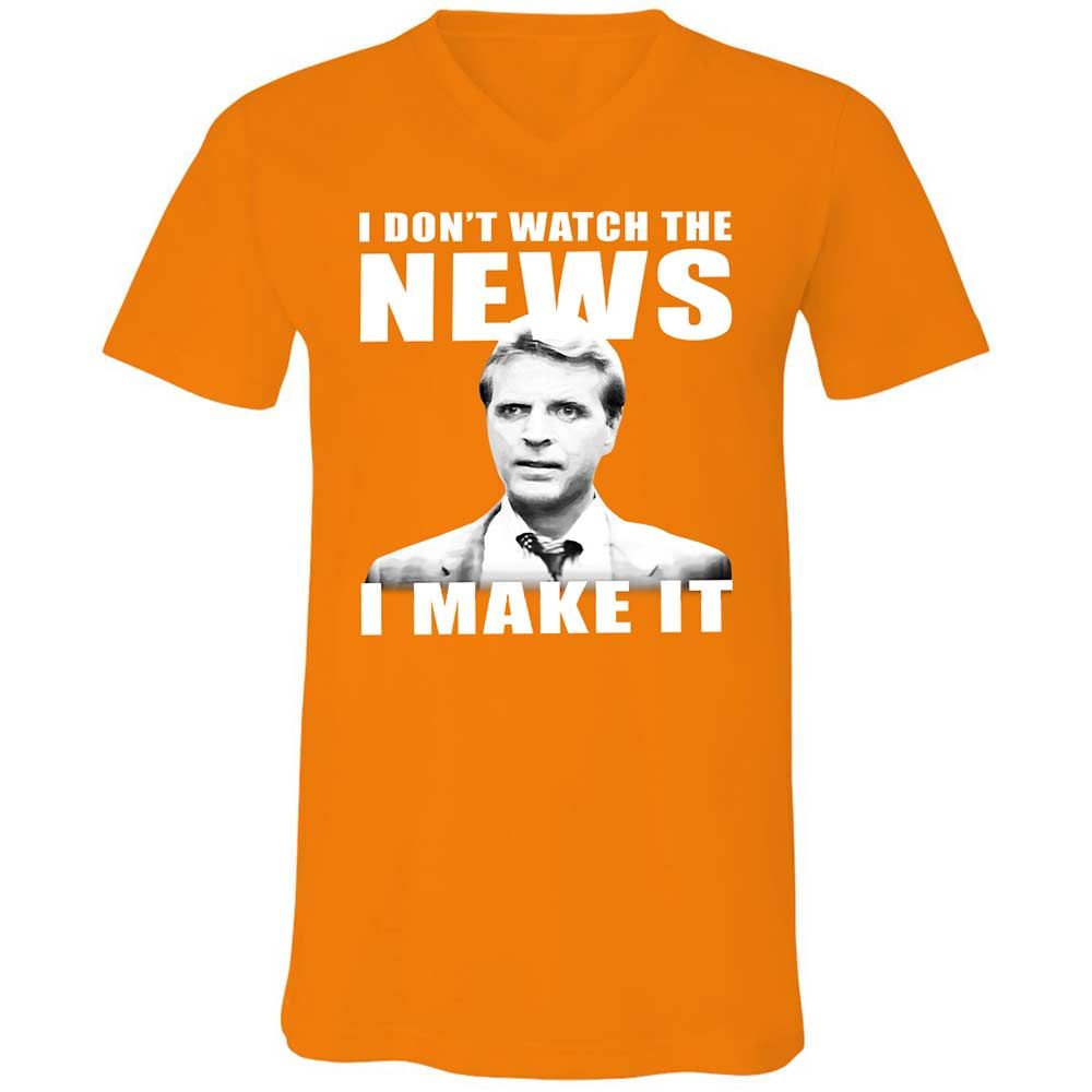 Unisex V-Neck T-Shirt - VFXH2L1F - Orange - 12