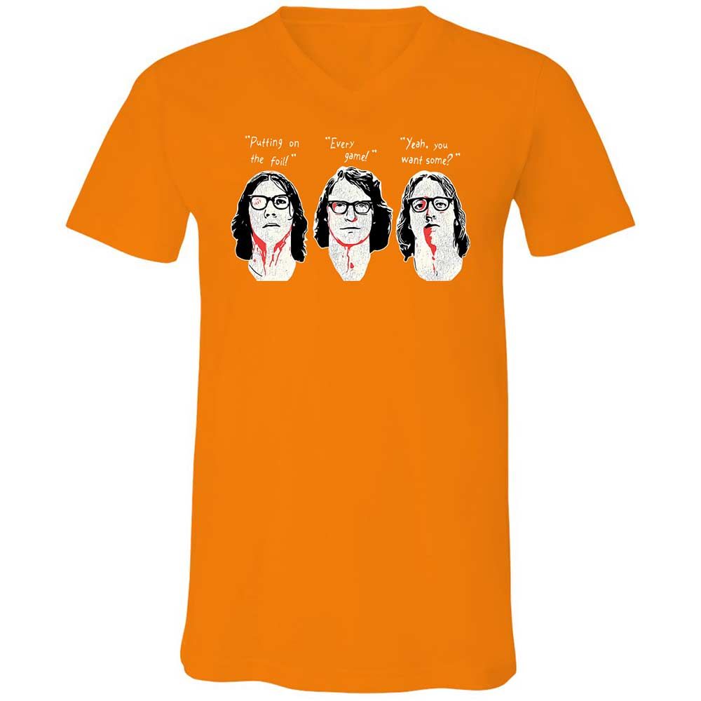 Unisex V-Neck T-Shirt - P4ULPH2Z - Orange - 12