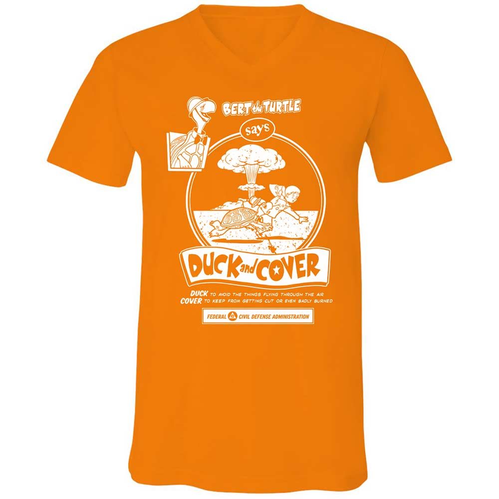 Unisex V-Neck T-Shirt - 2VA6L91B - Orange - 12