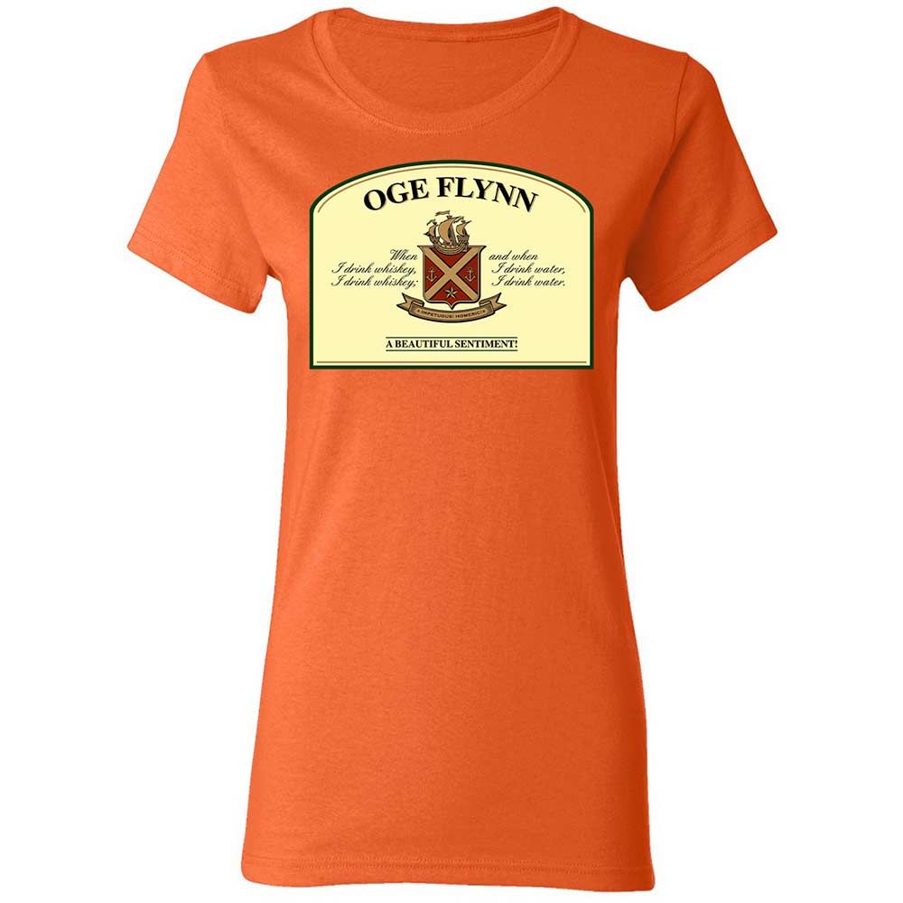 When I drink whiskey, when I drink water - Orange - 12