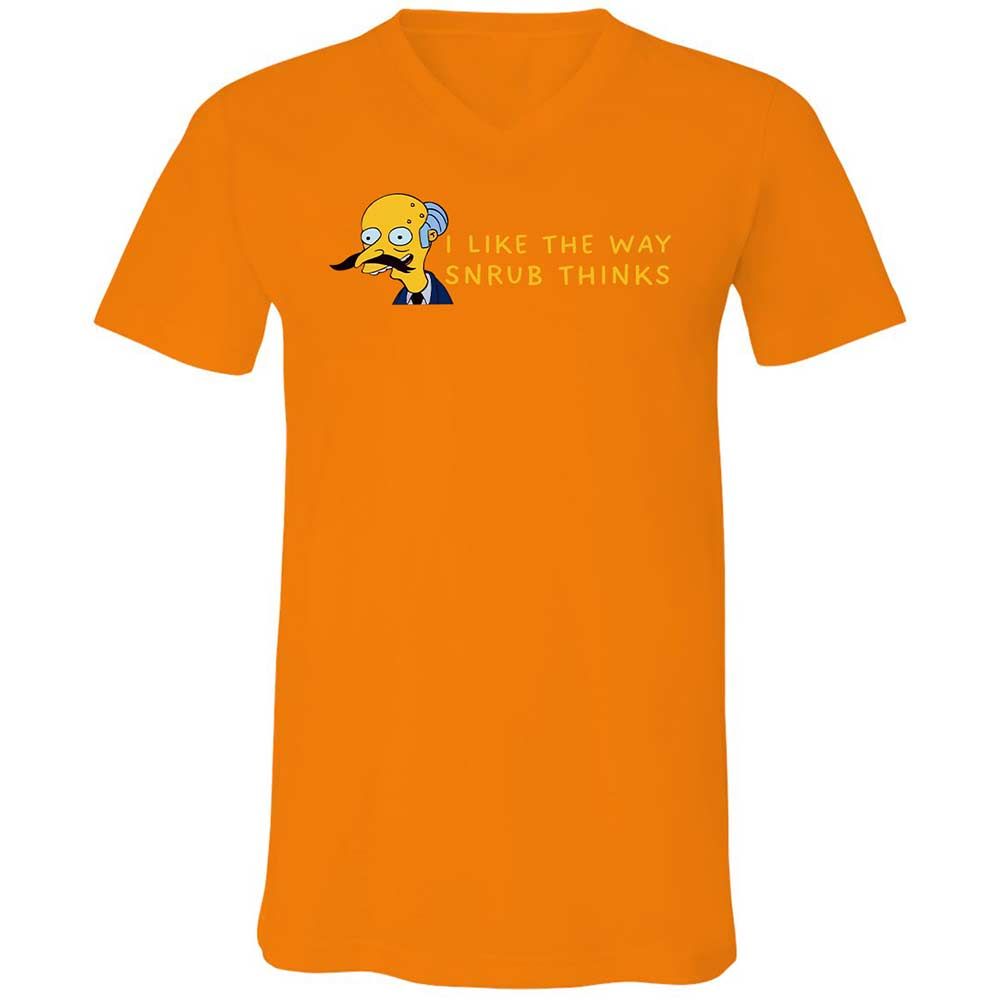 Unisex V-Neck T-Shirt - S1VR2LWG - Orange - 12