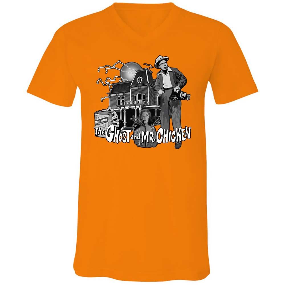 Unisex V-Neck T-Shirt - V928HNGB - Orange - 12