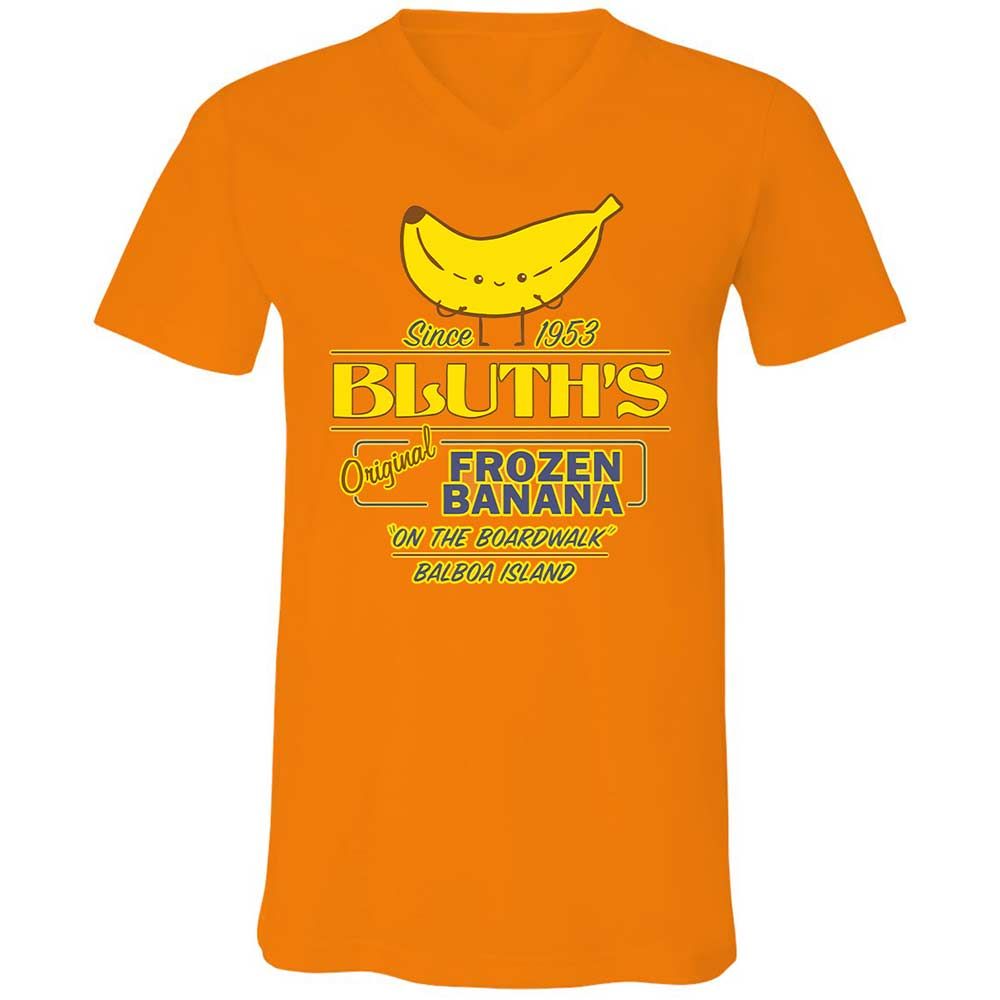 Unisex V-Neck T-Shirt - CVJP61S8 - Orange - 12