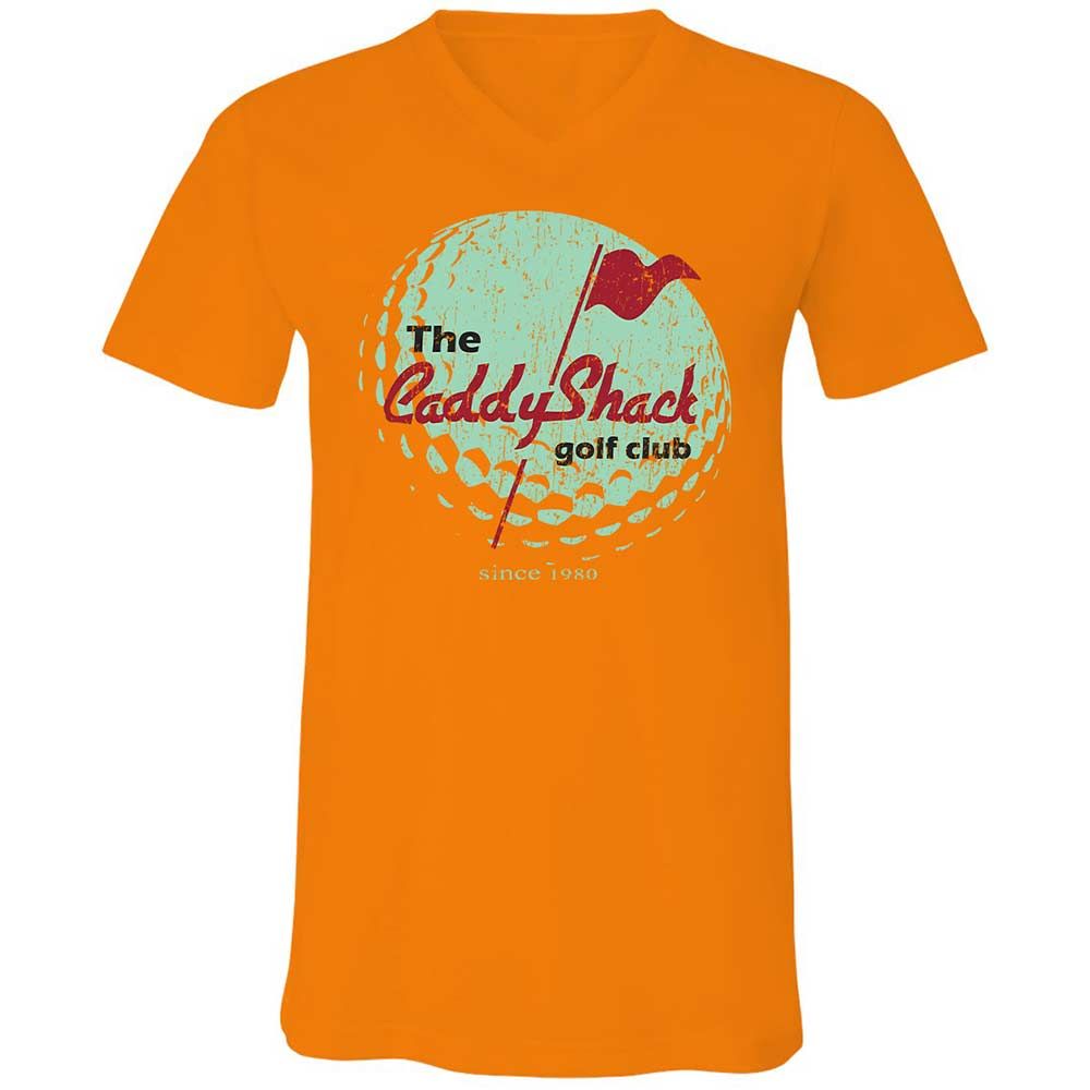 Unisex V-Neck T-Shirt - 4C7SKN67 - Orange - 12