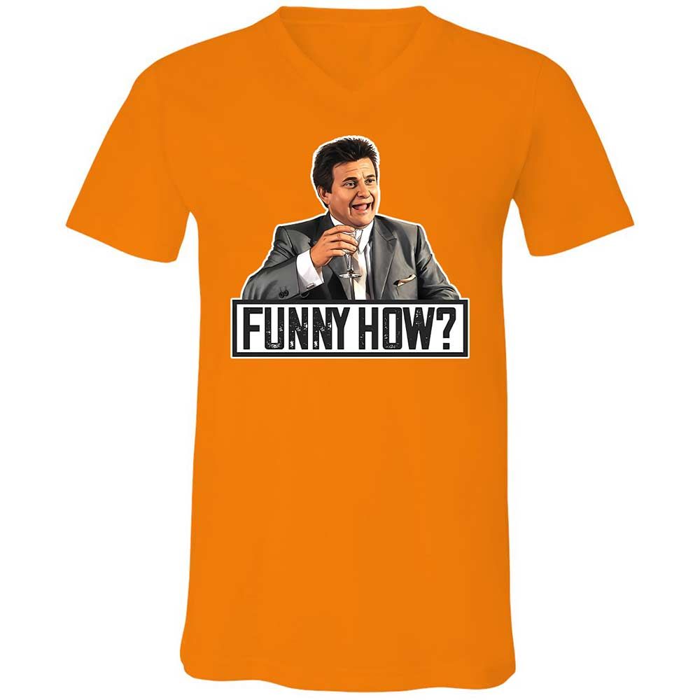 Unisex V-Neck T-Shirt - 29VAQ1FL - Orange - 12