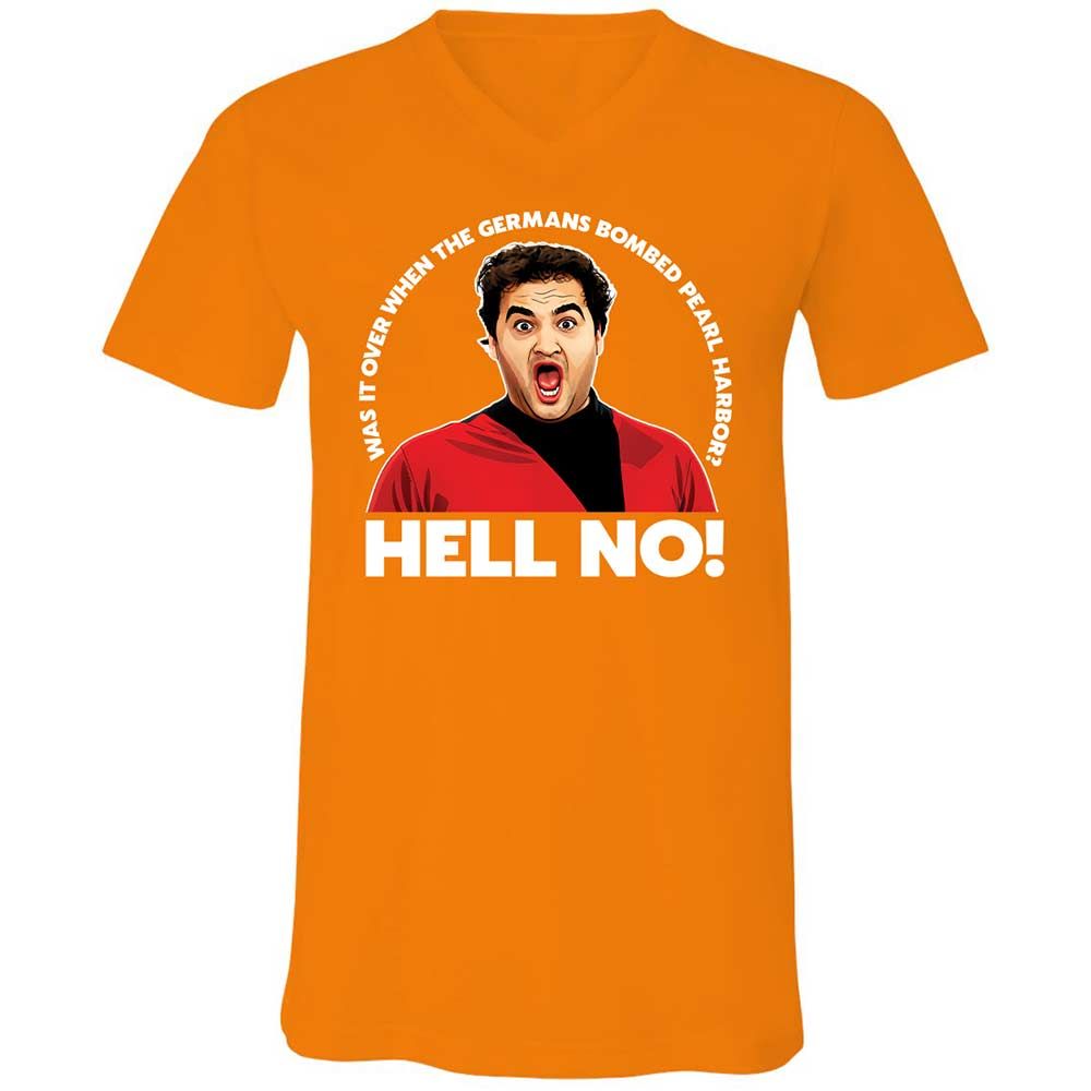 Unisex V-Neck T-Shirt - 76HWAPHS - Orange - 12
