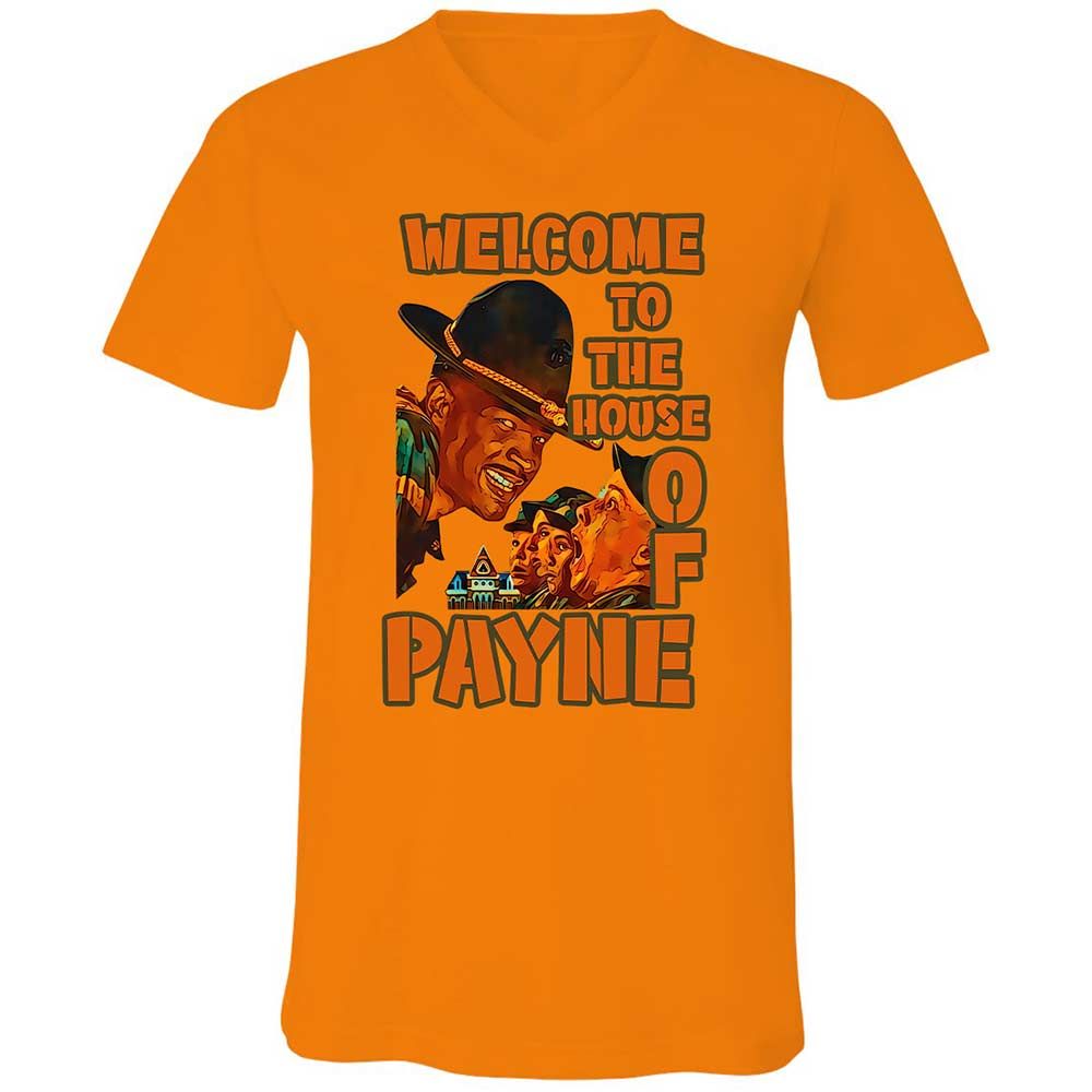 Unisex V-Neck T-Shirt - LNMYTHTS - Orange - 12