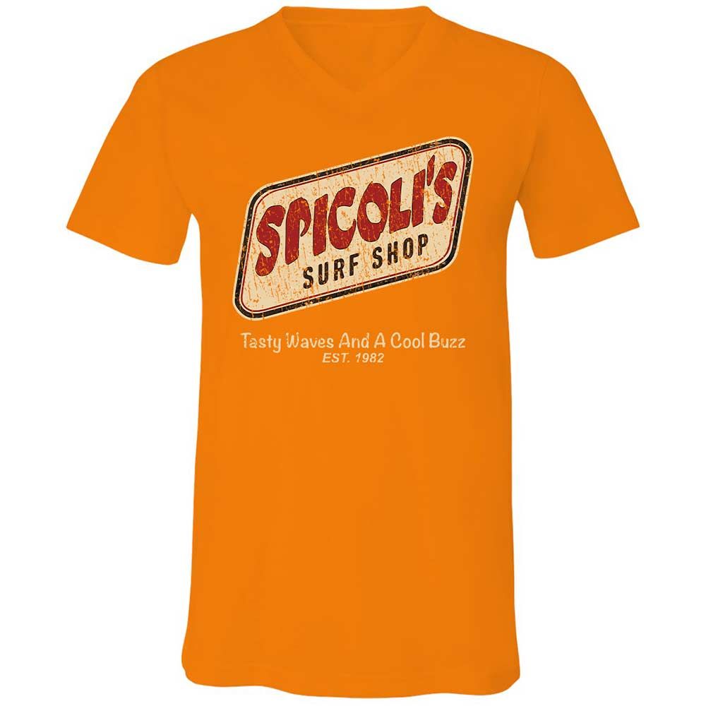 Unisex V-Neck T-Shirt - 3HHXPVXE - Orange - 12