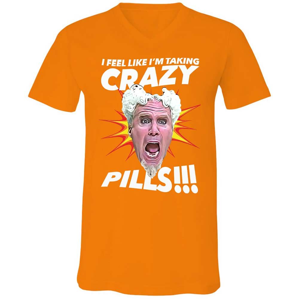 Unisex V-Neck T-Shirt - EDUCP8L7 - Orange - 12