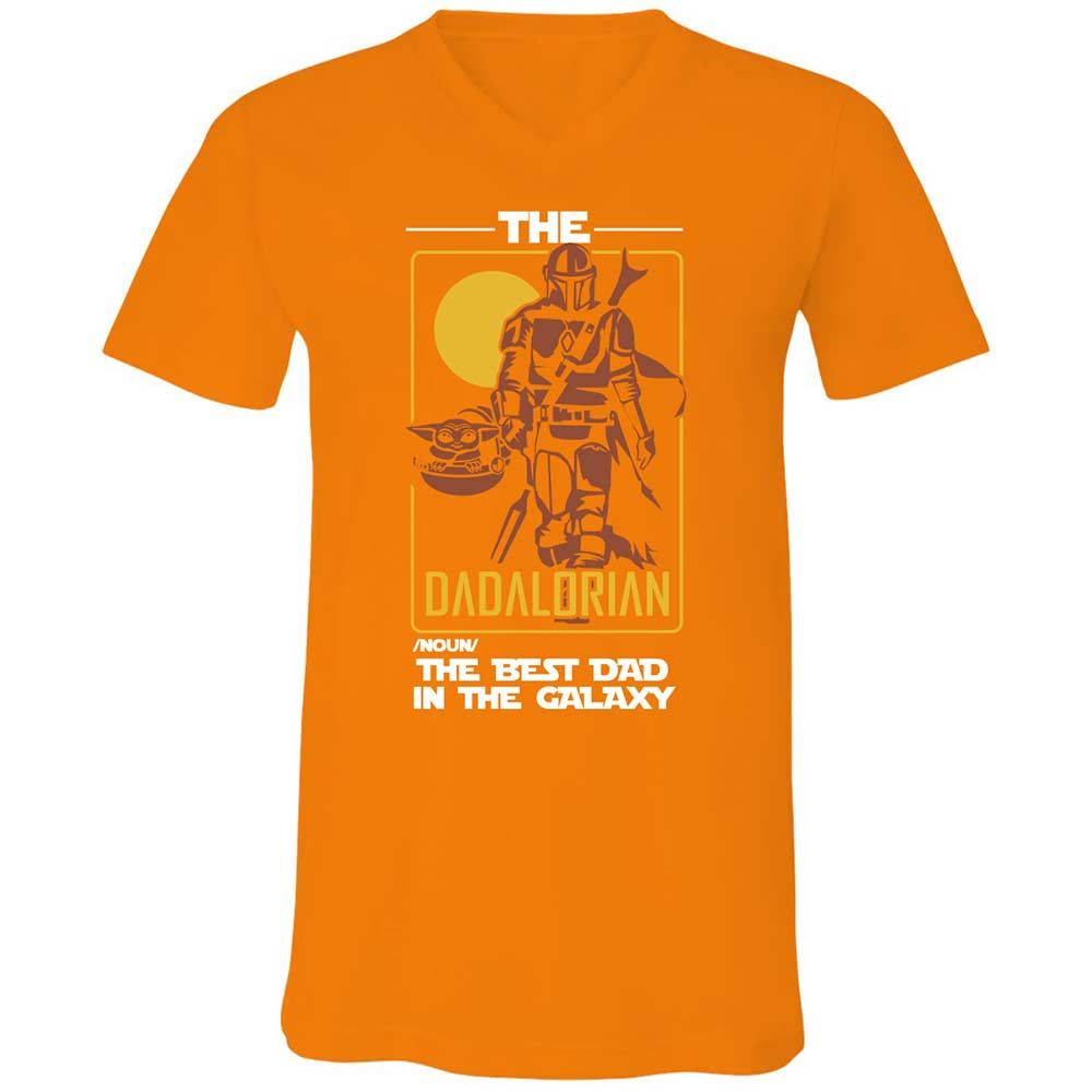 The Dadalorian The Best Dad In The Galaxy - Orange - 12