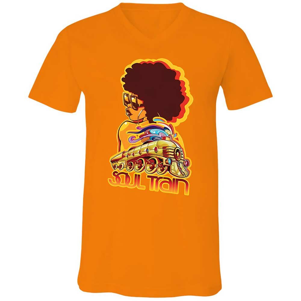 Unisex V-Neck T-Shirt - 6MHRA2ZP - Orange - 12