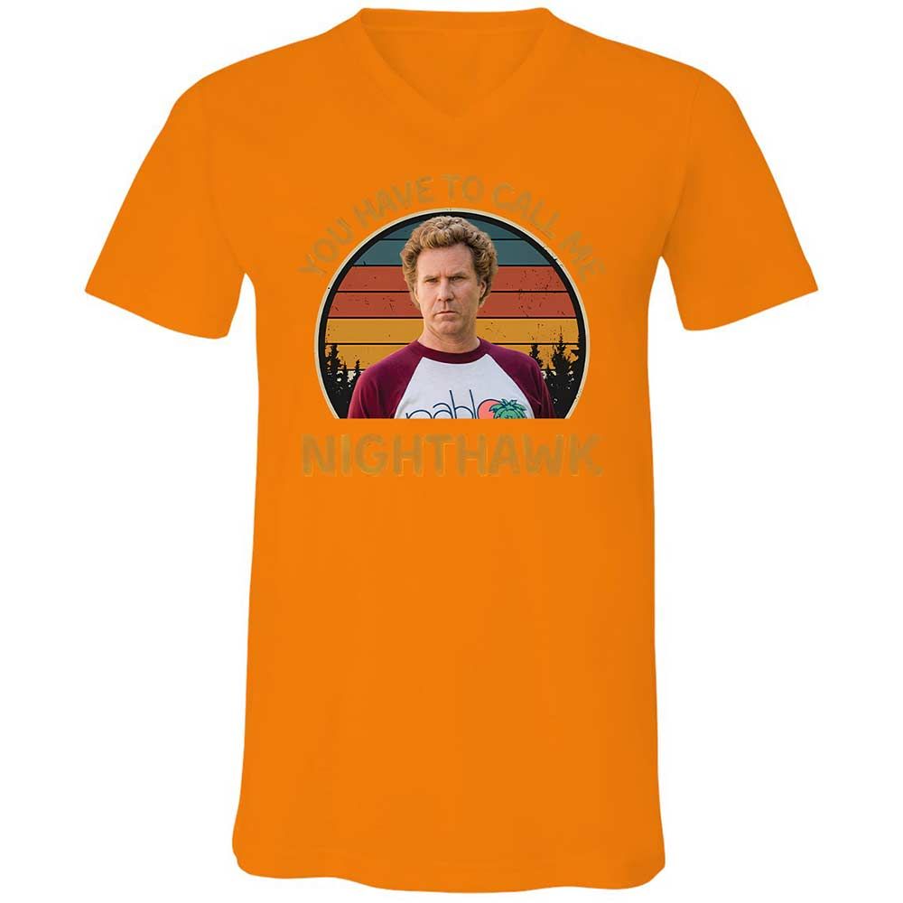 Unisex V-Neck T-Shirt - 5LLUJCVG - Orange - 12