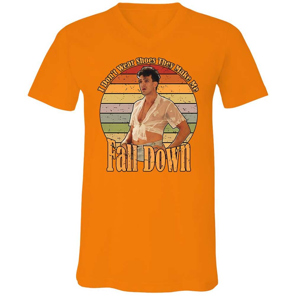 Unisex V-Neck T-Shirt - P6GA3WSP - Orange - 12
